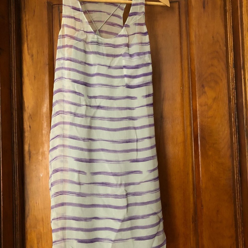 Alexander Wang silk racerback dress in foggy lavender